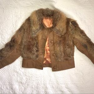Vintage Fur Coat *needs stitching in back